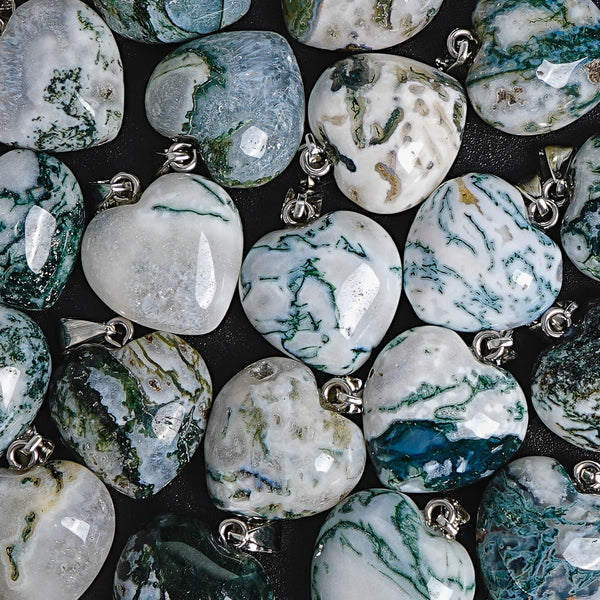 Green White Striped Jade Hearts-ToShay.org