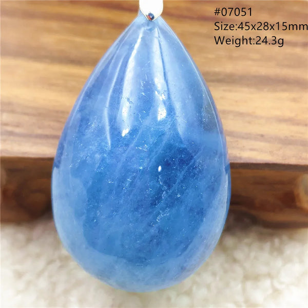 Blue Aquamarine Pendant-ToShay.org