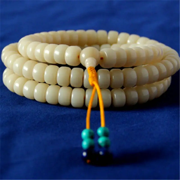 White Bodhi Prayer Mala-ToShay.org