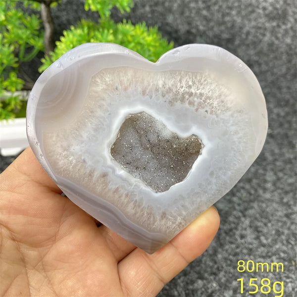 Blue Agate Geode Heart-ToShay.org