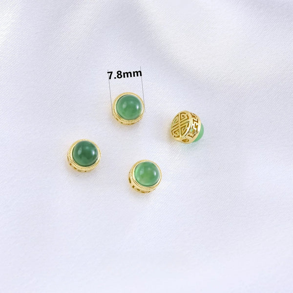 Gold Chrysoprase Bead-ToShay.org