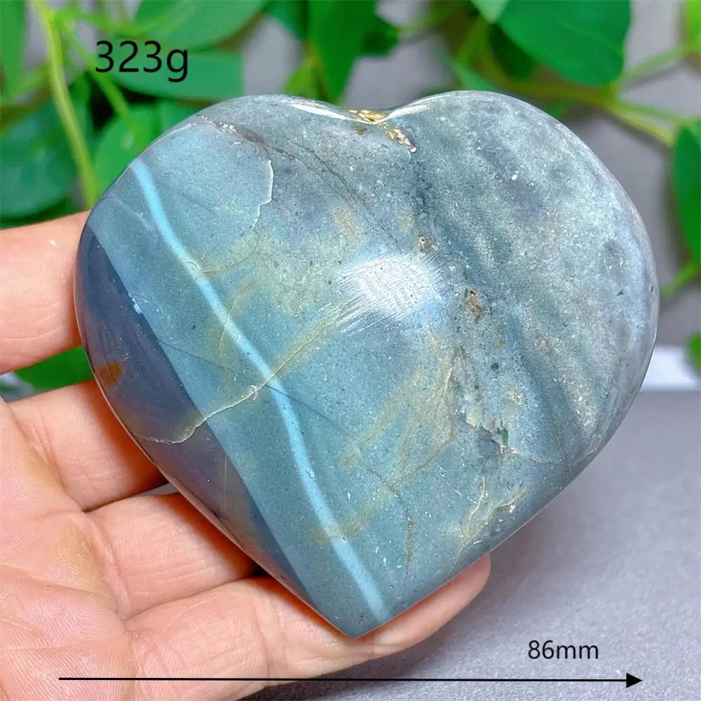 Green Ocean Jasper Heart-ToShay.org