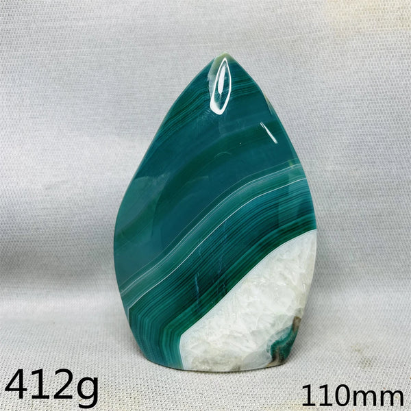 Green Cherry Blossom Agate Flame-ToShay.org