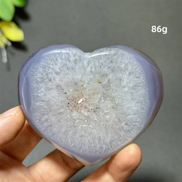 Purple Agate Geode Heart-ToShay.org