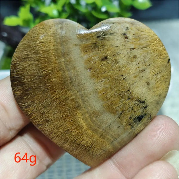 Black Hair Agate Heart-ToShay.org