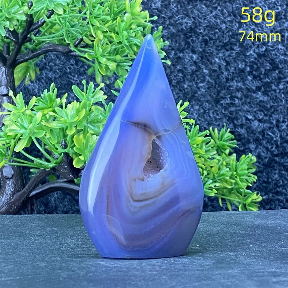 Blue Lace Agate Torch-ToShay.org