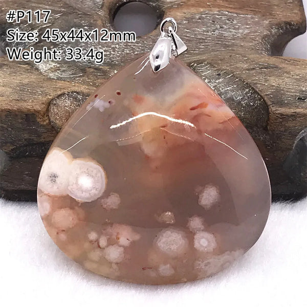 Pink Cherry Agate Pendant-ToShay.org