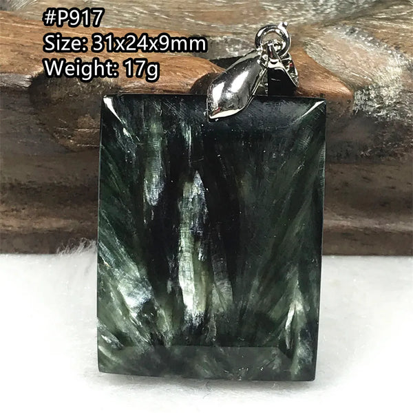 Green Seraphinite Pendant-ToShay.org