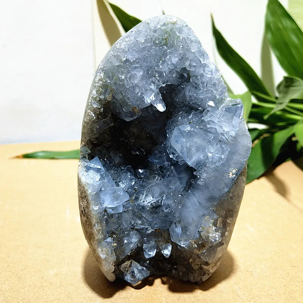 Blue Celestine Crystal Geode-ToShay.org