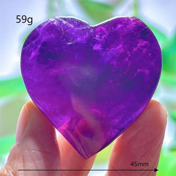 Rainbow Fluorite Heart-ToShay.org