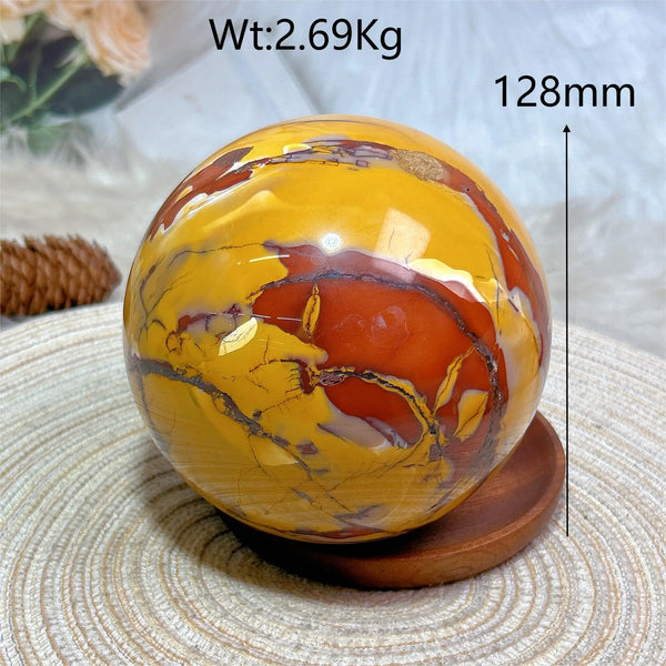 Yellow Mookaite Ball-ToShay.org