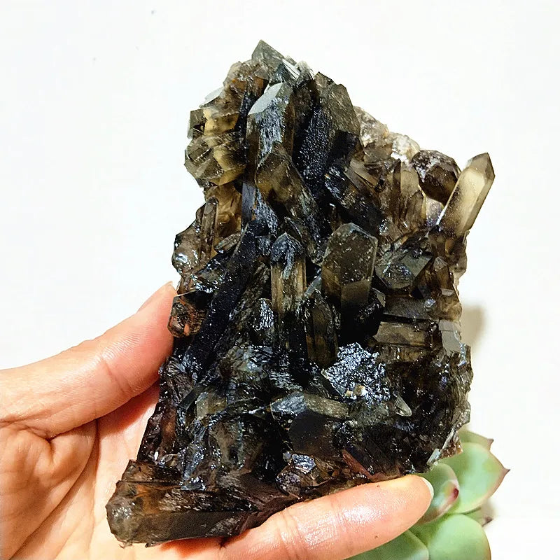 Smoky Quartz Crystal Cluster-ToShay.org