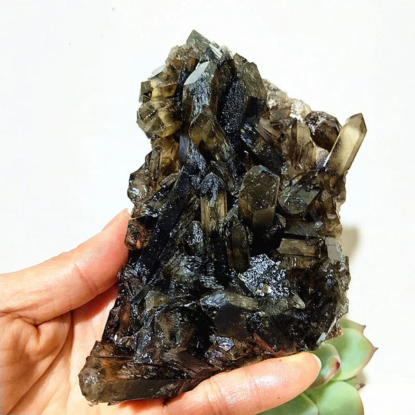 Smoky Quartz Crystal Cluster-ToShay.org