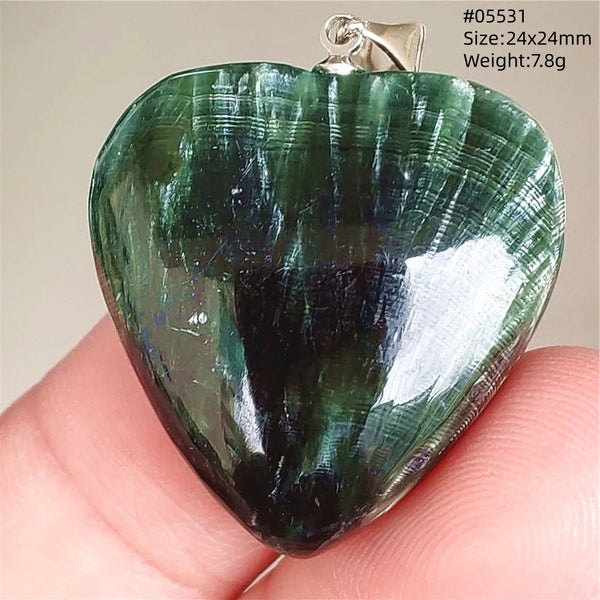 Green Seraphinite Pendant-ToShay.org