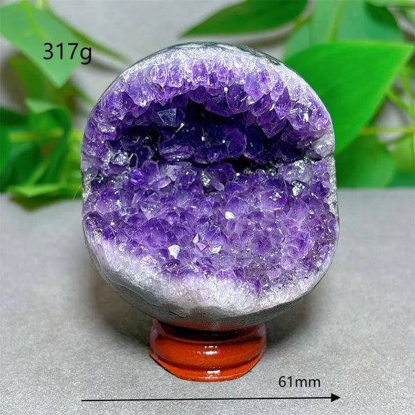 Purple Amethyst Cluster Ball-ToShay.org