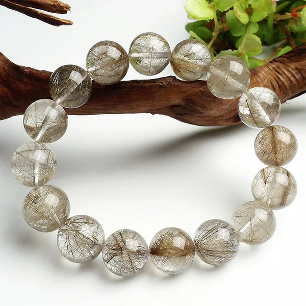 Silver Rutilated Quartz Bracelet-ToShay.org