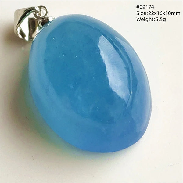 Blue Aquamarine Quartz Pendant-ToShay.org
