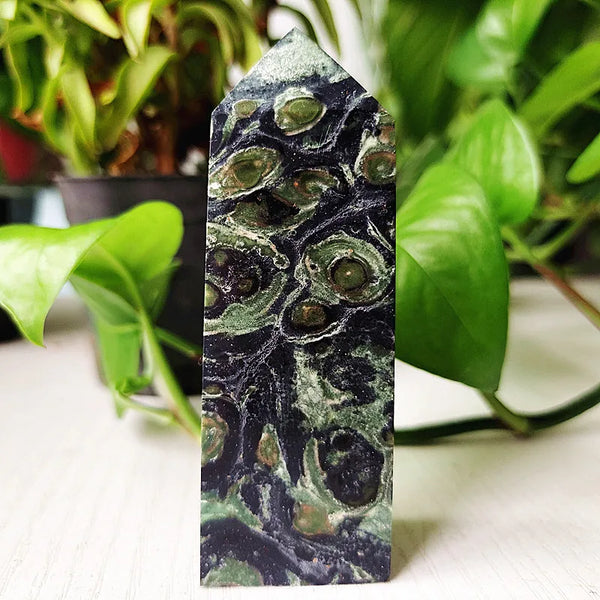 Green Peacock Eye Wand-ToShay.org