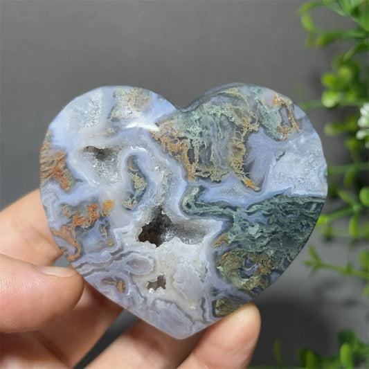 Green Moss Agate Heart-ToShay.org