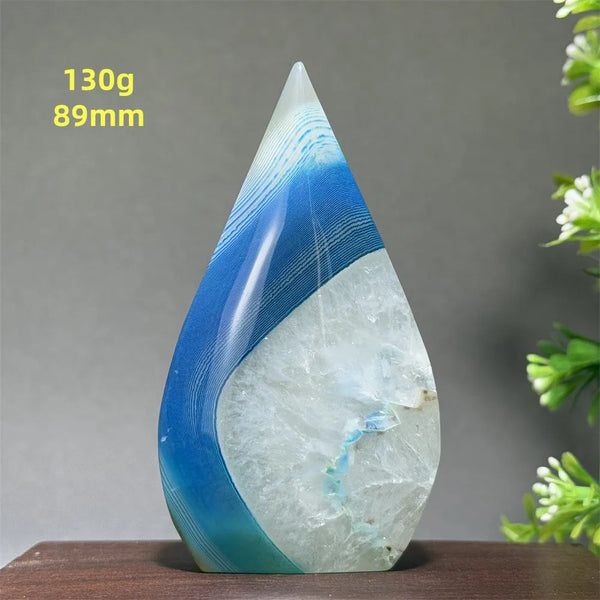 Blue Agate Torch-ToShay.org
