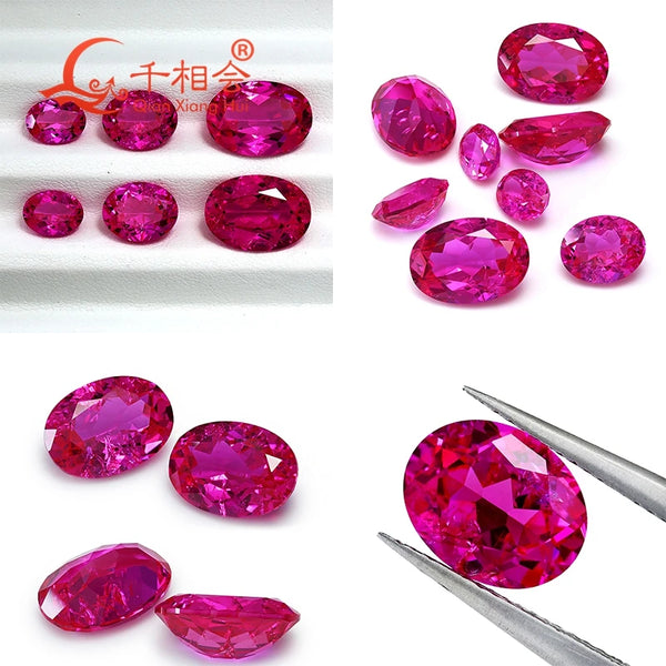 Pink Rose Ruby Faceted Gems-ToShay.org