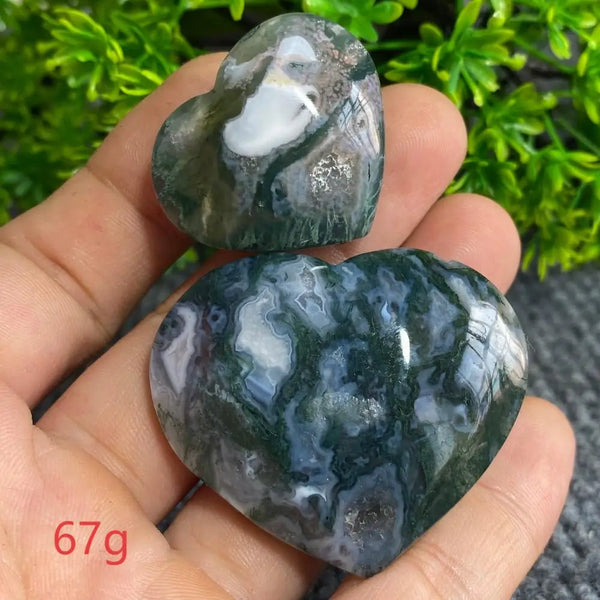 Green Moss Agate Heart-ToShay.org