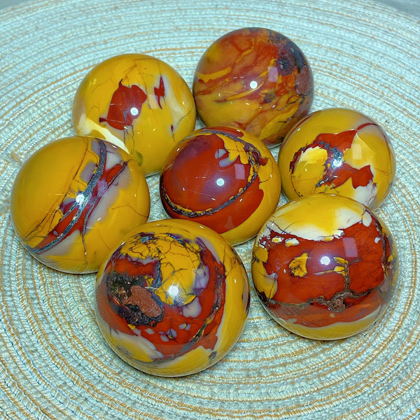 Yellow Mookaite Ball-ToShay.org