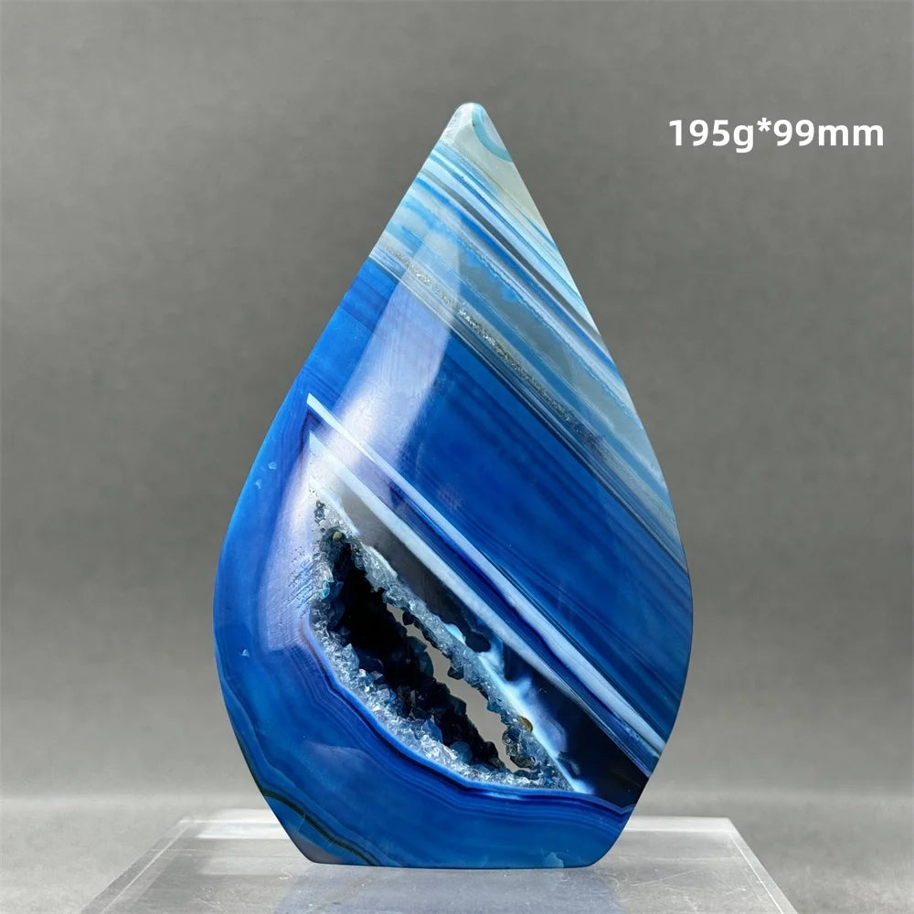 Blue Agate Torch-ToShay.org