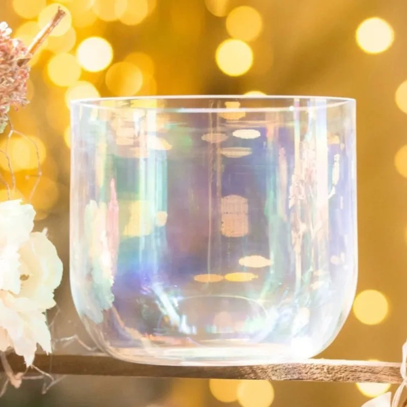 432Hz Crystal Singing Bowl Meditation Yoga Sound Bowl Transparent Singing Bowls Sound Healing Professional Percussion Instrument-ToShay.org