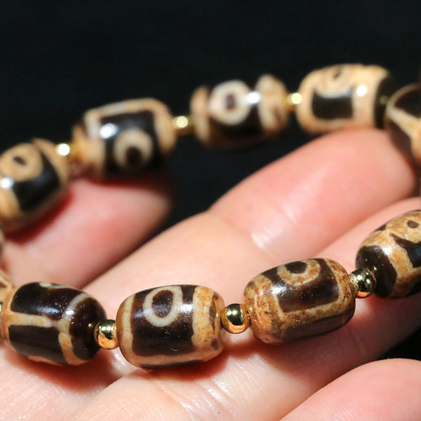 Tibetan Agate Dzi Bracelet-ToShay.org