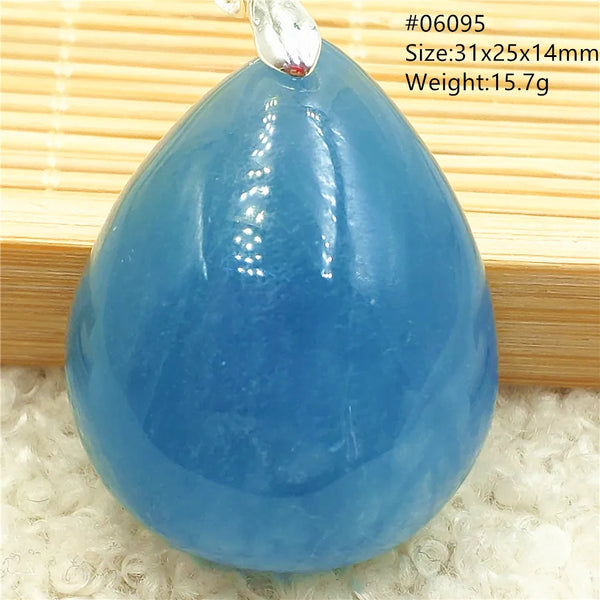 Blue Aquamarine Pendant-ToShay.org