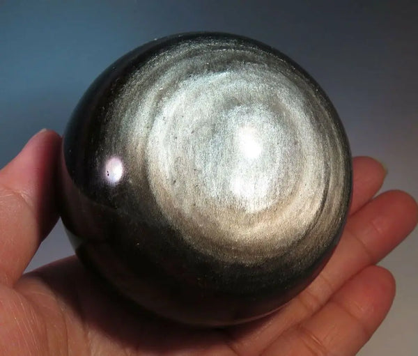 Silver Obsidian Ball-ToShay.org