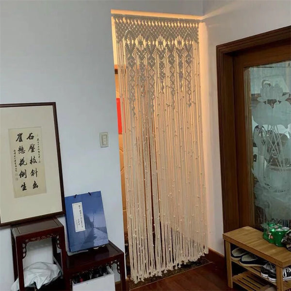 Macrame Curtain-ToShay.org