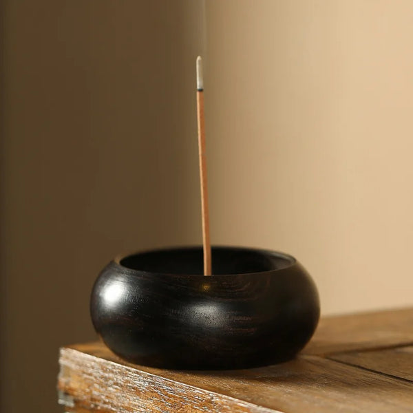Wood Threaded Incense Burner-ToShay.org