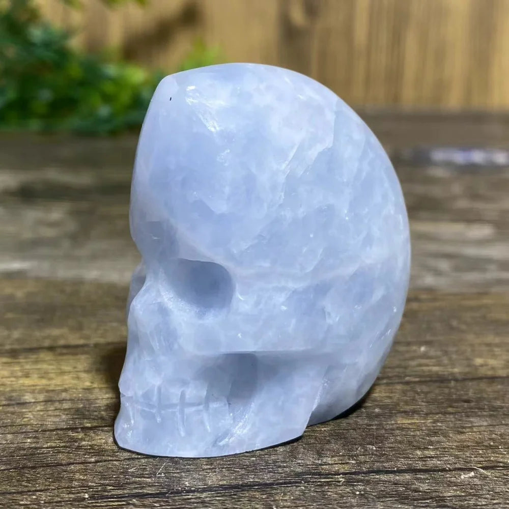 Blue Crystal Quartz Skull-ToShay.org