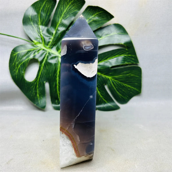 Blue Agate Geode Tower-ToShay.org