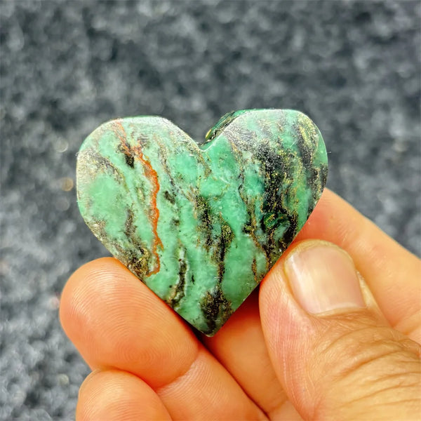 Green Emerald Stone Heart-ToShay.org