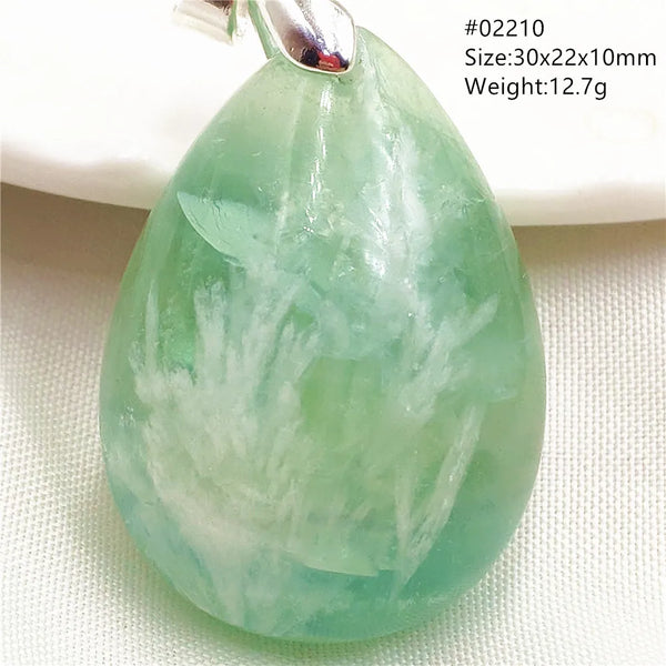 Green Blue Fluorite Pendant-ToShay.org