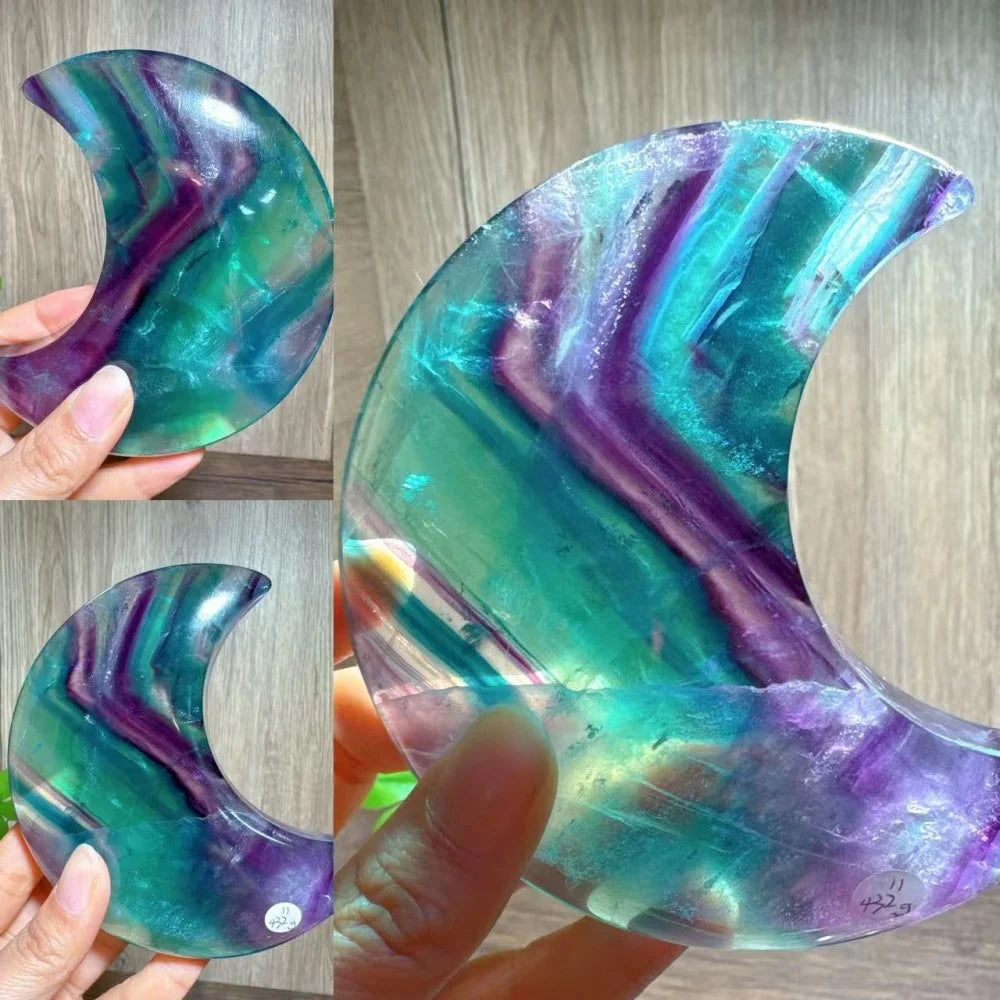 Rainbow Fluorite Moon-ToShay.org