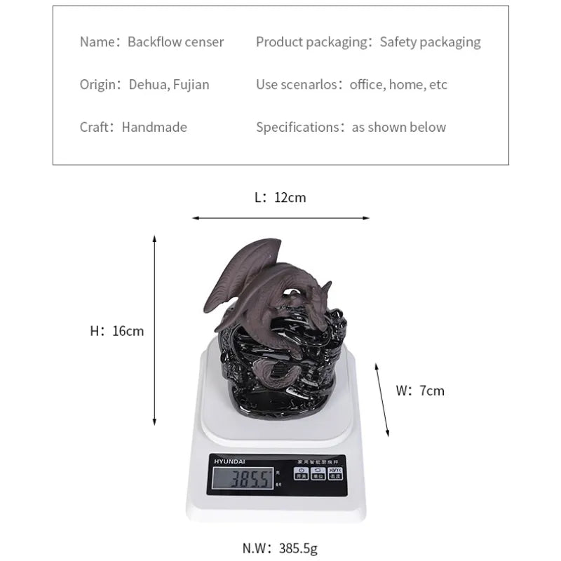 Dragon Waterfall Incense Burner-ToShay.org