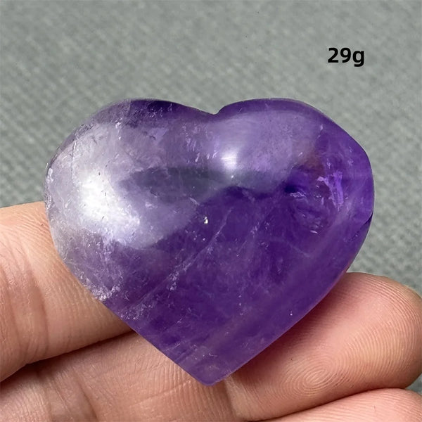 Purple Amethyst Heart-ToShay.org