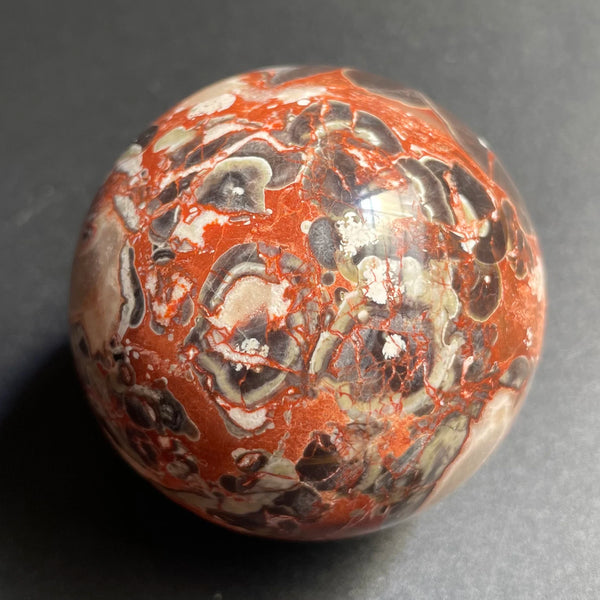 Orange Crazy Agate Ball-ToShay.org