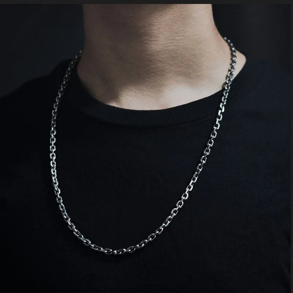 Silver Cross Square Chain-ToShay.org