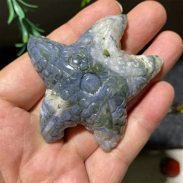 Green Moss Agate Starfish-ToShay.org