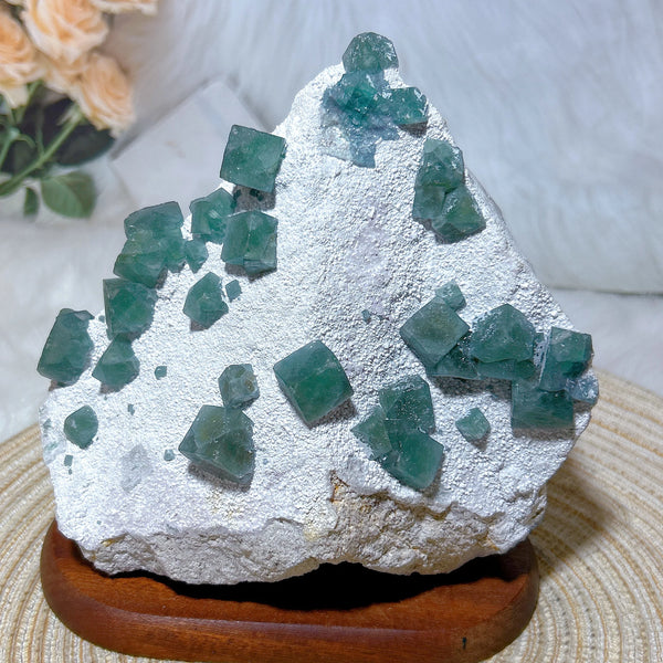 Green Fluorite Crystal-ToShay.org