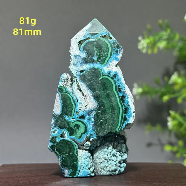 Blue Chrysocolla Tower Stone-ToShay.org