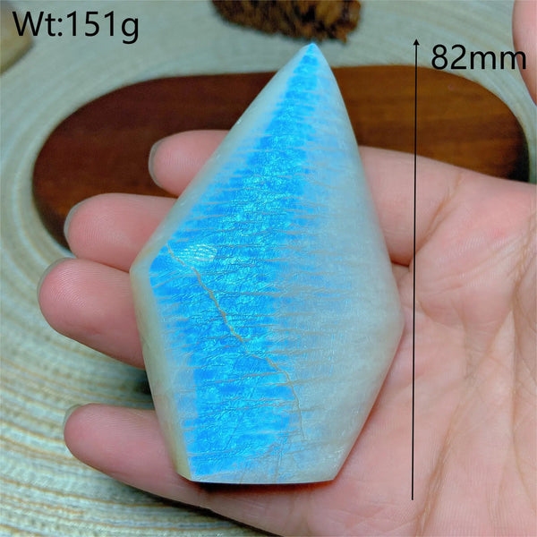 Blue Flash Moonstone Diamond-ToShay.org