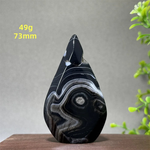 Black Striped Agate Torch-ToShay.org