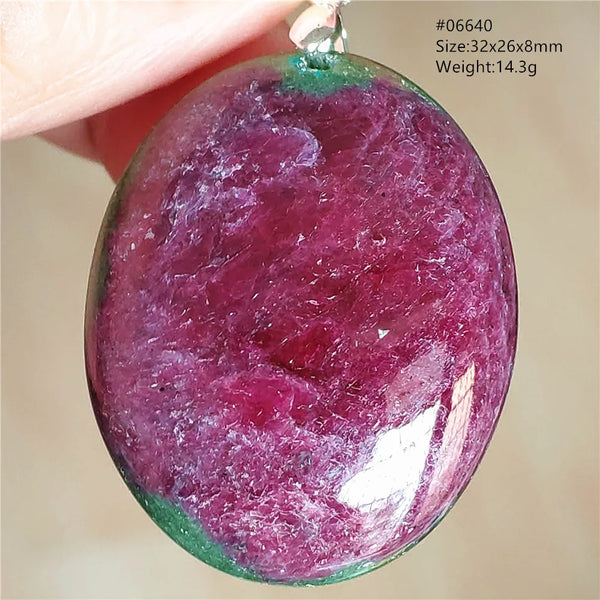 Red Ruby Zoisite Pendant-ToShay.org