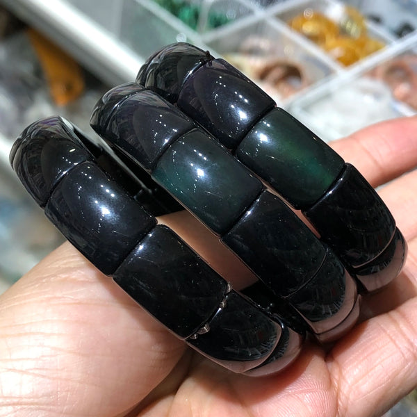 Black Gold Obsidian Bracelet-ToShay.org